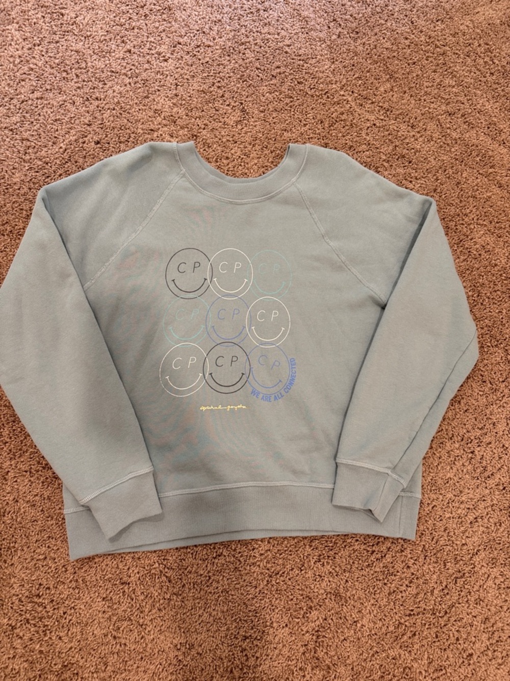 Spiritual Gangster Club Pilates Green Crewneck Sweatshirt - Picture 2 of 6